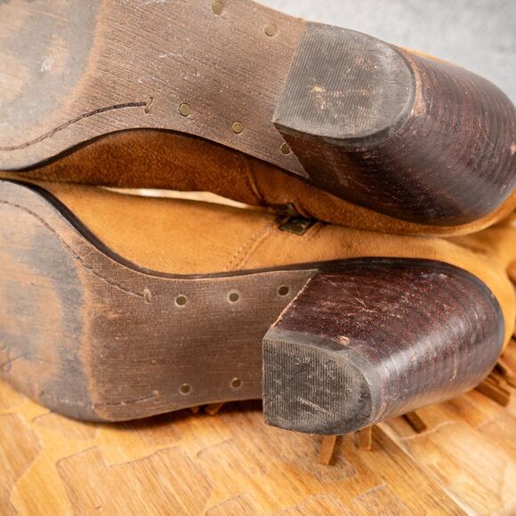 Sam Edelman Louie Ankle Bootie Suede Leather Boot Brown Women's Size 7.5 - Picture 9 of 9